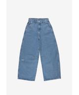 Dart Pants Work spodnie jeansy damskie niebieskie