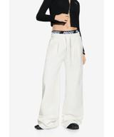 Pants Oversized spodnie dresowe damskie białe