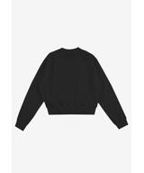 Ribbed bluza bez kaptura damska czarna