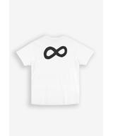 Infinity t-shirt męski z krótkim rękawem biały