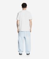 Overdyed jeansy męskie baggy jasnoniebieskie