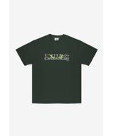 Damage t-shirt bawełniany khaki