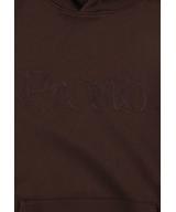 Mizo bluza z kapturem męska ciemnobrązowa