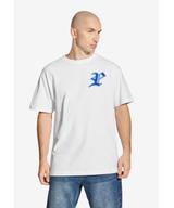 Gothic P t-shirt męski bawełniany biały