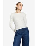 Bamboo longsleeve damski biały