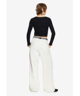 Pants Oversized spodnie dresowe damskie białe