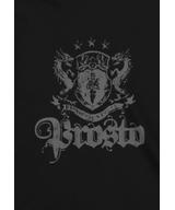 Crest longsleeve męski bawełniany czarny