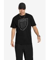 Shield t-shirt bawełniany czarny