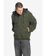 Padded kurtka z kapturem męska oliwkowa
