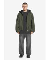 Padded kurtka z kapturem męska oliwkowa