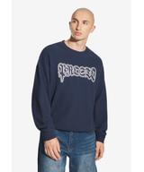 Graffiti bluza męska bawełniana granatowa