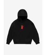 Grunge bluza dziecięca z kapturem czarna