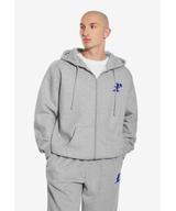 Gothic P bluza z kapturem męska szara