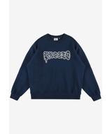 Graffiti bluza męska bawełniana granatowa