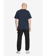 Collage t-shirt męski bawełniany granatowy