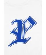 Gothic P t-shirt męski bawełniany biały