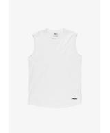 Logotype top męski regular bawełniany biały