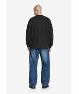 Crest longsleeve męski bawełniany czarny