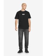 Box Logo t-shirt męski bawełniany czarny