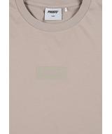 Box Logo t-shirt męski bawełniany beżowy