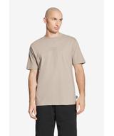 Box Logo t-shirt męski bawełniany beżowy