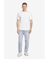 Slim t-shirt męski bawełniany biały