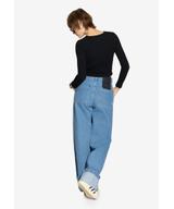 Long Pants Work spodnie jeansy damskie niebieskie