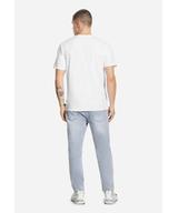 Slim t-shirt męski bawełniany biały