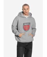 Infine bluza z kapturem szara