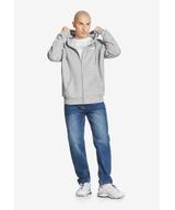 Logo bluza z kapturem męska szara