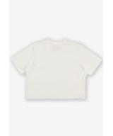 Heavyweight t-shirt bawełniany damski biały