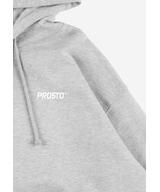 Logo bluza z kapturem męska szara