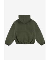 Padded kurtka z kapturem męska oliwkowa