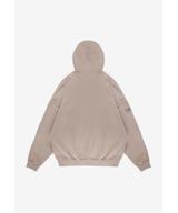 Football bluza z kapturem męska beżowa