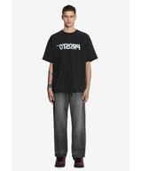 Reverse t-shirt bawełniany czarny