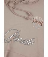 Football bluza z kapturem męska beżowa