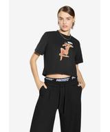 Miss t-shirt bawełniany czarny