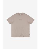 Box Logo t-shirt męski bawełniany beżowy