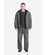 Sherpa dwustronna kurtka szaro-czarna