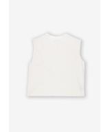 Bamboo top damski biały