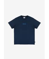 Box Logo t-shirt męski bawełniany granatowy