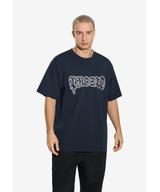 Graffiti t-shirt bawełniany granatowy