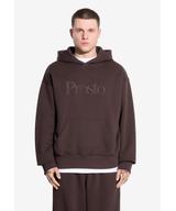 Mizo bluza z kapturem męska ciemnobrązowa