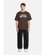 Jung t-shirt męski ciemnobrązowy