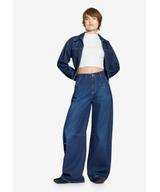 Dart Pants Work spodnie jeansy damskie granatowe