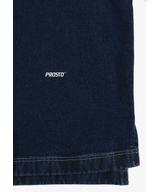 Long koszula bawełniana damska granatowa