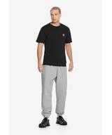 Shield t-shirt bawełniany slim czarny