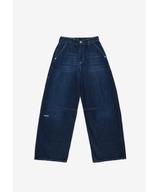 Dart Pants Work spodnie jeansy damskie granatowe