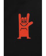 Grunge bluza dziecięca z kapturem czarna