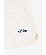 Waffle szorty męskie kremowe